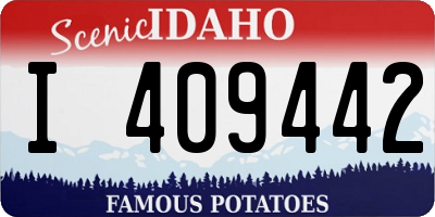 ID license plate I409442