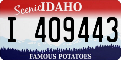 ID license plate I409443