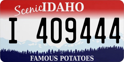 ID license plate I409444
