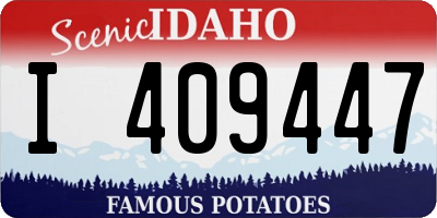 ID license plate I409447