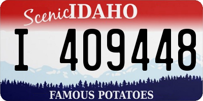 ID license plate I409448