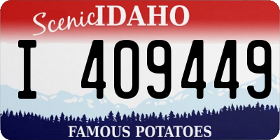 ID license plate I409449