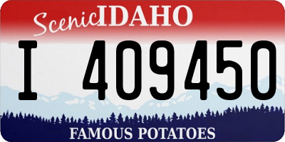 ID license plate I409450