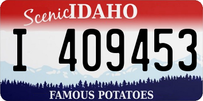 ID license plate I409453