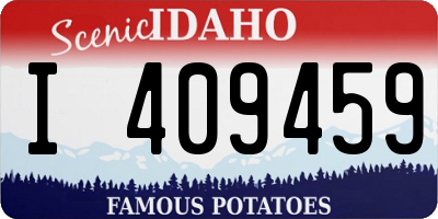 ID license plate I409459