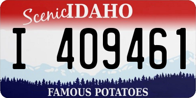ID license plate I409461