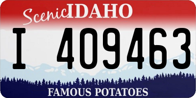 ID license plate I409463