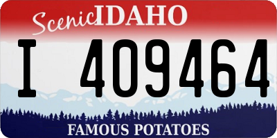 ID license plate I409464