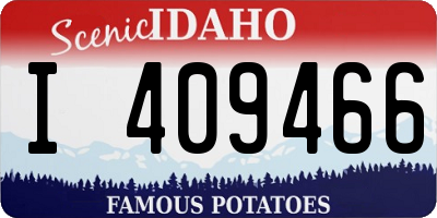 ID license plate I409466