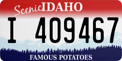 ID license plate I409467