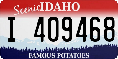 ID license plate I409468