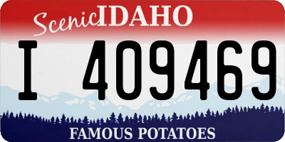 ID license plate I409469