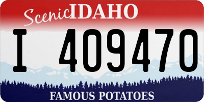 ID license plate I409470