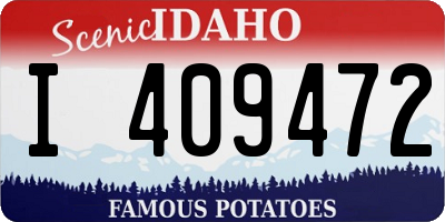 ID license plate I409472