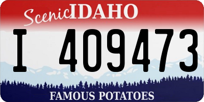 ID license plate I409473