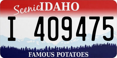 ID license plate I409475