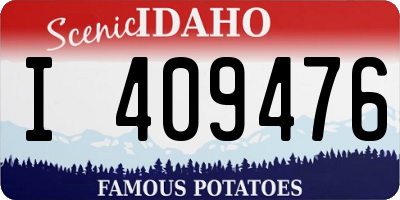 ID license plate I409476