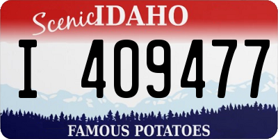 ID license plate I409477