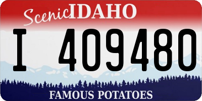 ID license plate I409480