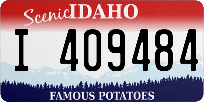 ID license plate I409484
