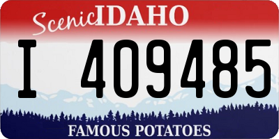 ID license plate I409485