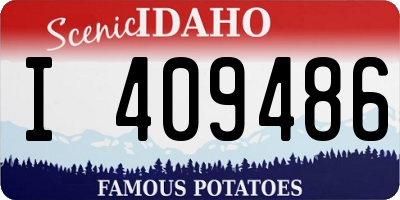 ID license plate I409486