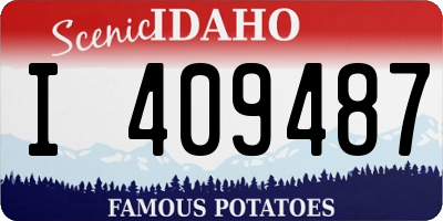 ID license plate I409487