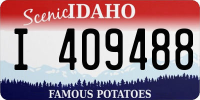 ID license plate I409488