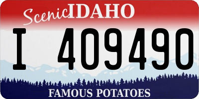 ID license plate I409490
