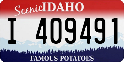 ID license plate I409491