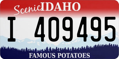 ID license plate I409495
