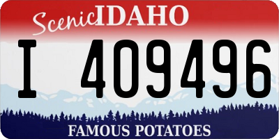 ID license plate I409496