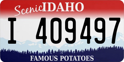 ID license plate I409497