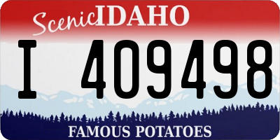 ID license plate I409498