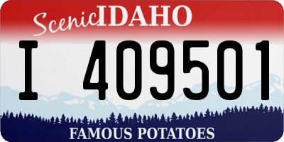 ID license plate I409501
