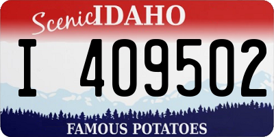 ID license plate I409502