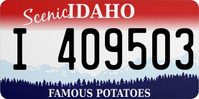 ID license plate I409503