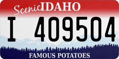 ID license plate I409504