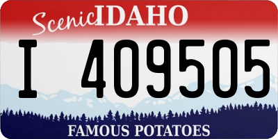 ID license plate I409505