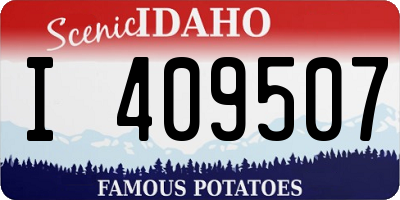 ID license plate I409507