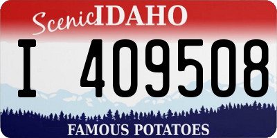 ID license plate I409508