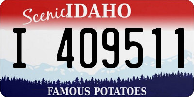 ID license plate I409511