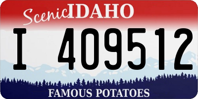 ID license plate I409512