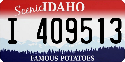 ID license plate I409513