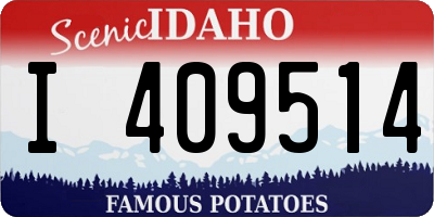 ID license plate I409514