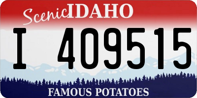ID license plate I409515