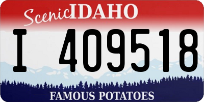 ID license plate I409518