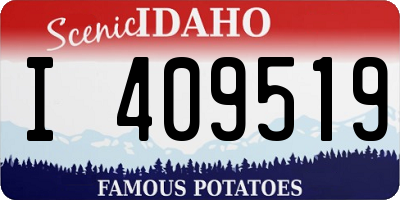 ID license plate I409519