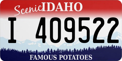 ID license plate I409522