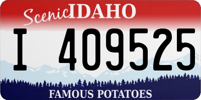 ID license plate I409525